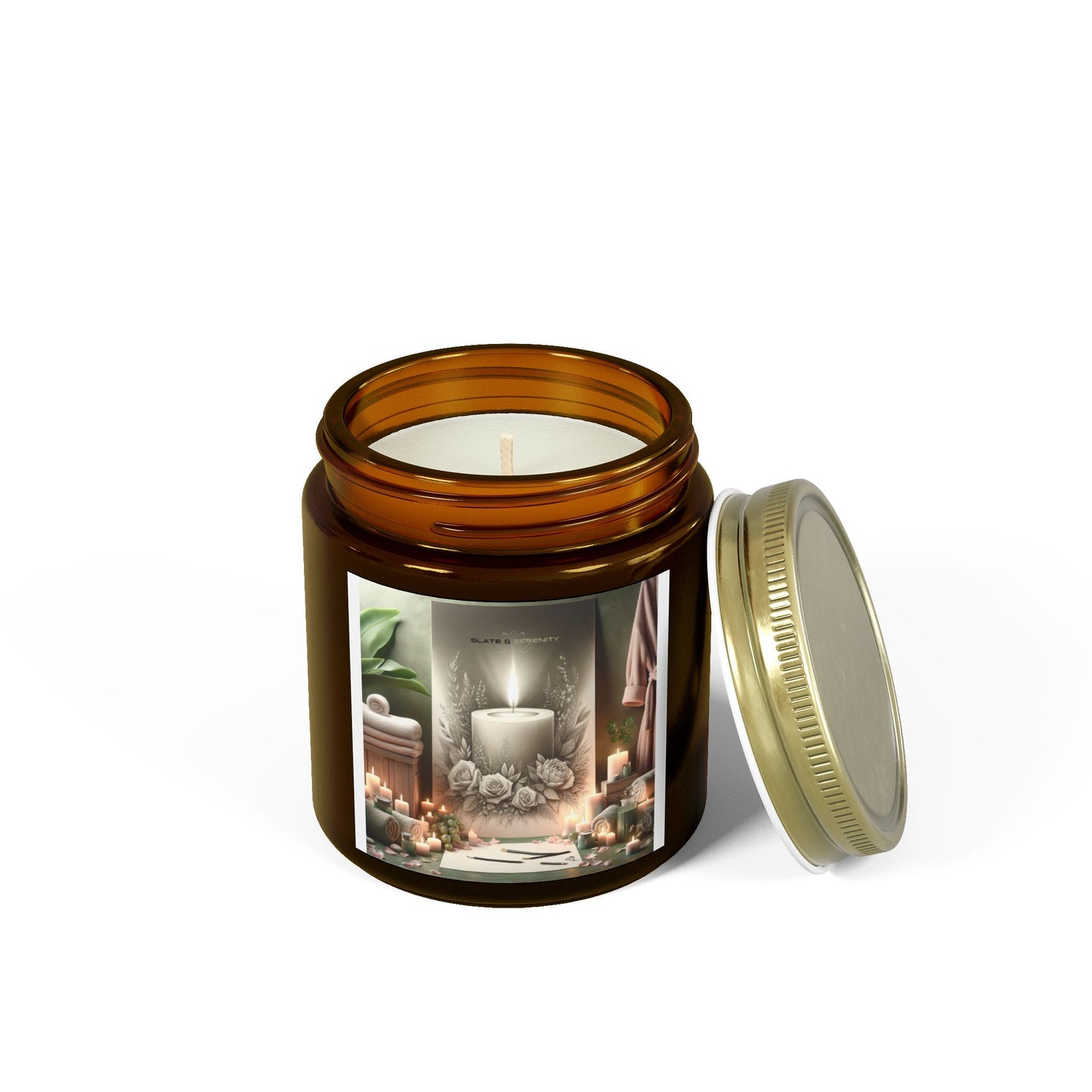 Scented Candles, Coconut Apricot Wax (4oz, 9oz)