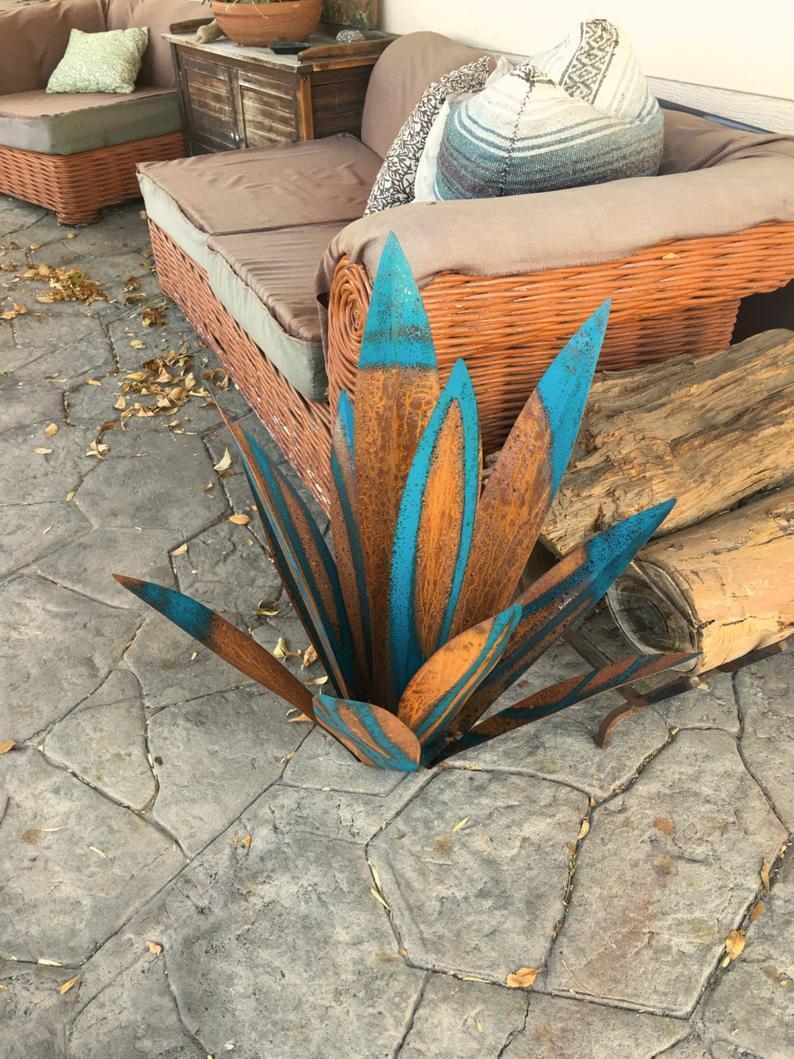 New Cross-Border Iron Art Agave Plant Garden Ornaments