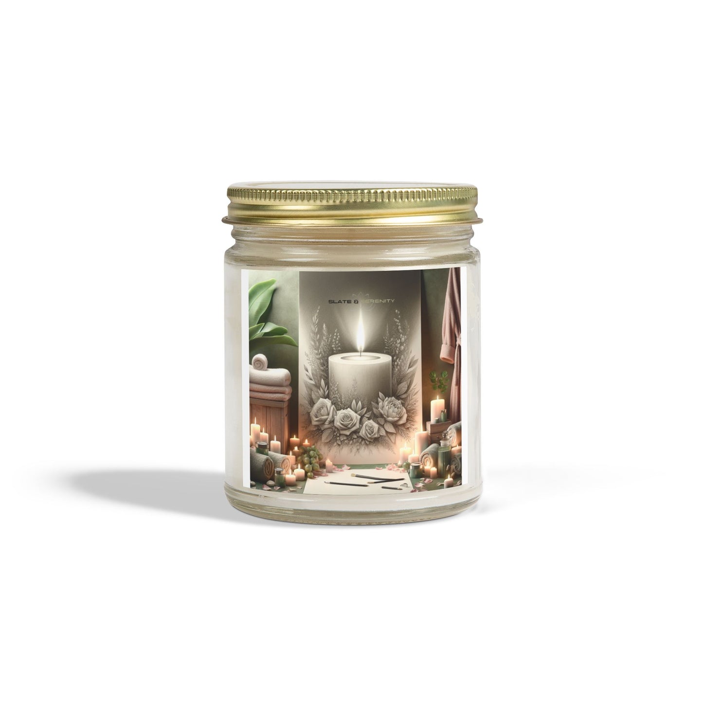 Scented Candles, Coconut Apricot Wax (4oz, 9oz)