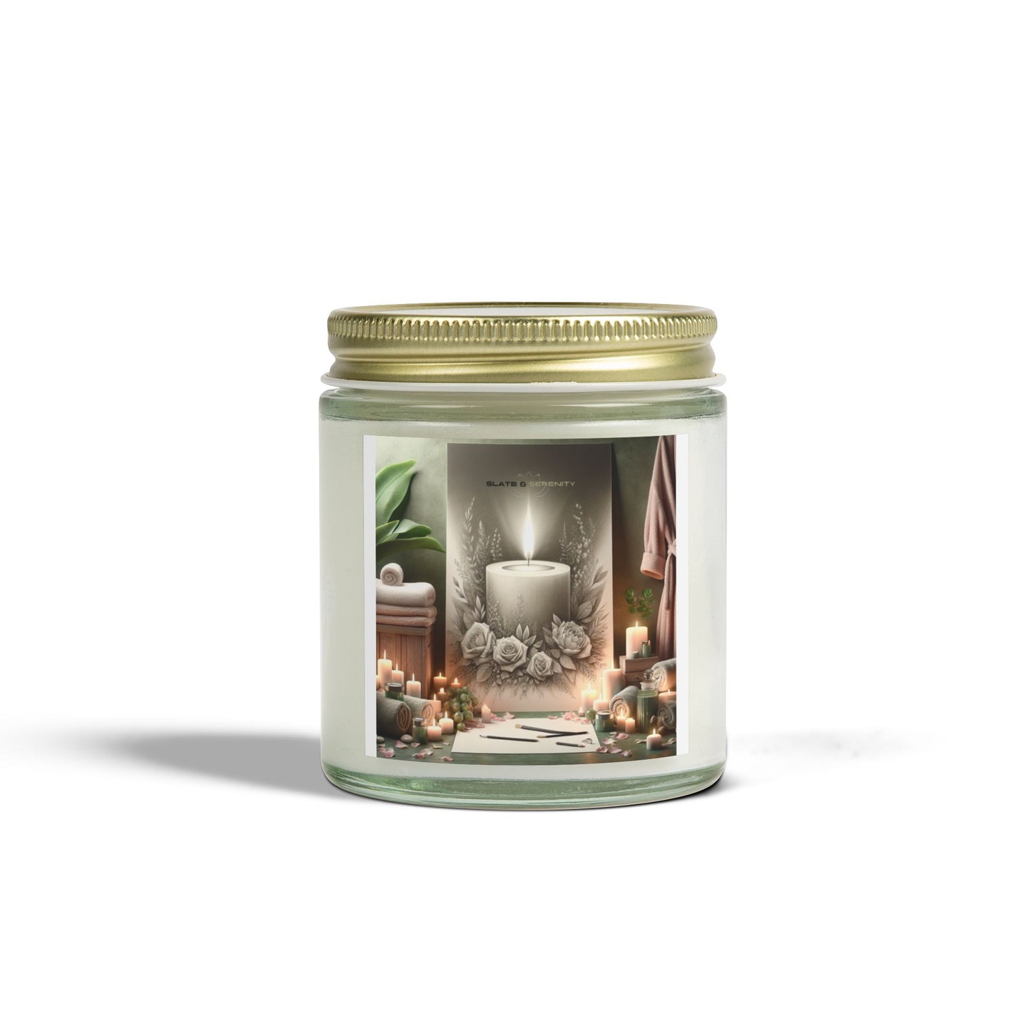 Scented Candles, Coconut Apricot Wax (4oz, 9oz)