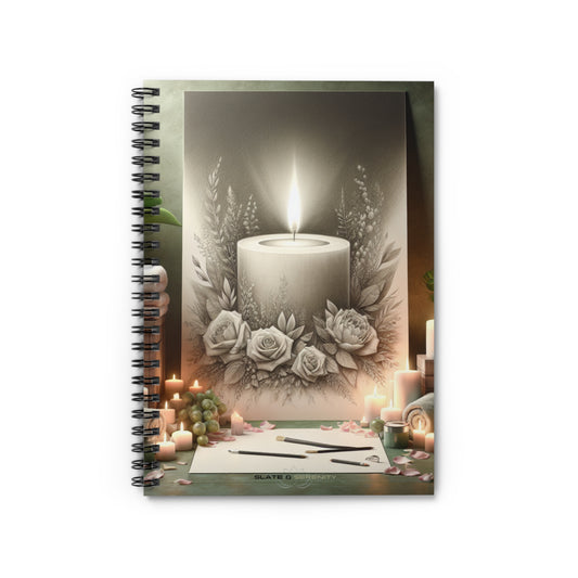 Candlelight Spiral Notebook - Ruled Line